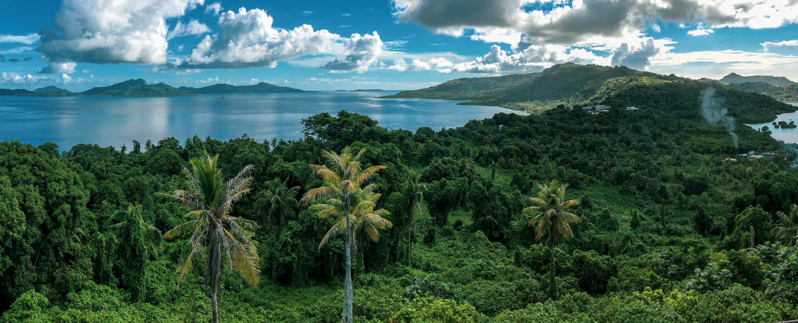 Landscape shot of island in Micronesia